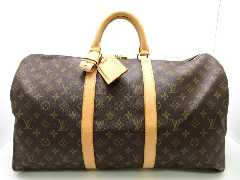 LOUIS VUITTON Keepall Boston Bag Travel Monogram